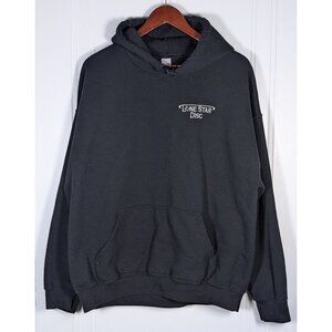 Lone Star Disc Golf Hoodie Sweatshirt Size XL Unisex Black Pullover Frisbee